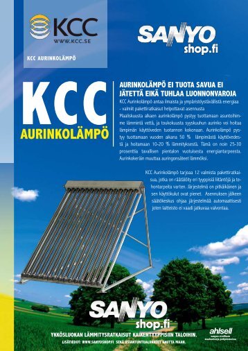 KCC aurinkolämpö - Ahlsell