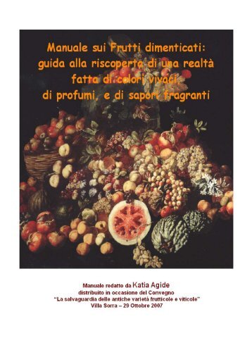 Manuale sui frutti dimenticati - Vivai Piante Gabbianelli