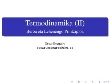 Termodinamika (II) - Beroa eta Lehenengo Printzipioa