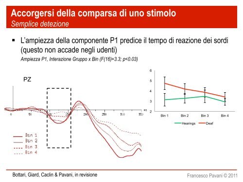 La percezione visiva e tattile nelle persone sorde