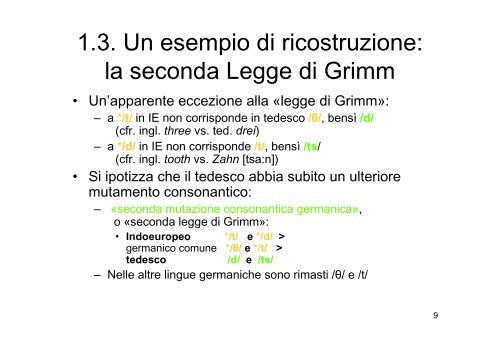 lingua originaria - Dipartimento di Scienze Umane per la Formazione