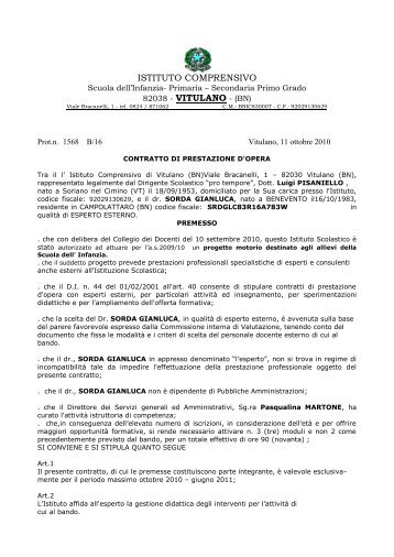 contratto g. sorda - Istituto Comprensivo Vitulano