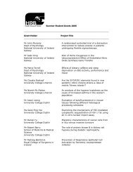 Grant Holders 2006 - Health Research Board