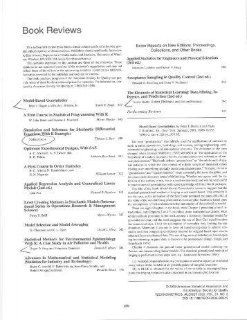 Technometrics Aug. 2009 Vol 51 -1.pdf - Department of Statistics