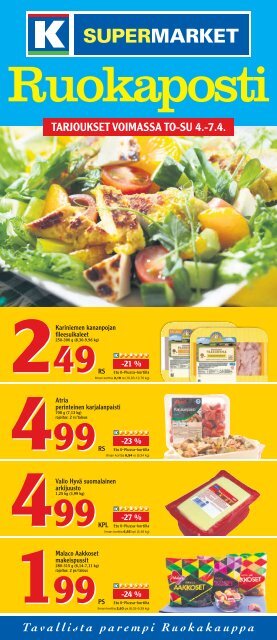 TARJOUKSET VOIMASSA TO-SU 4.-7.4. - K-supermarket