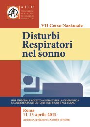 Disturbi Respiratori nel sonno - AITFR