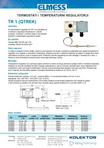 Ex termostati (122kb) - Kolektor Synatec