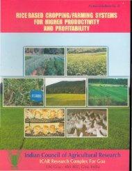 Rice based cropping/farming systems for higher productivity and ...