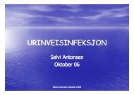 Dag 3 URINVEISINFEKSJON ved Solvi Antonsen