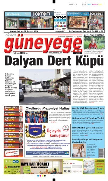 12 Haziran 2013 - Güney Ege Gazetesi