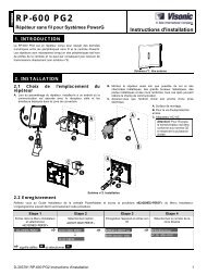 D-303791 RP-600 PG2 Instructions d'installation - Visonic