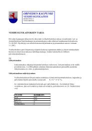 Vesihuoltolaitoksen taksa 1.1.2013 alkaen (pdf) - Orivesi