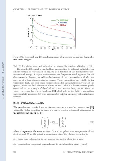 Etude de la faisabilité d'une source de positrons polarisée basée sur ...