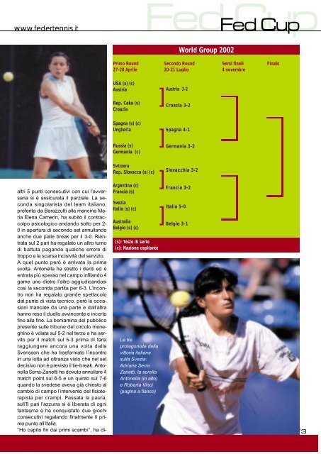 Sorelle - Federazione Italiana Tennis