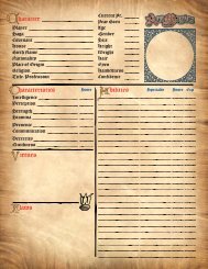 Ars Magica 5th Edition Medieval Character Sheet - Mad Irishman