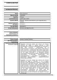 curriculum vitae - Corte dei Conti