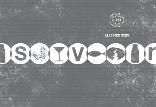 ALLERGEN MENU - Zizzi