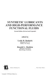 SYNTHETIC LUBRICANTS AND HIGH-PERFORMANCE ...