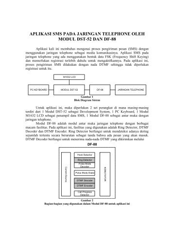 aplikasi sms pada jaringan telephone oleh modul ... - Delta Electronic