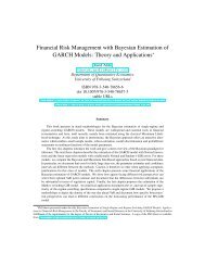 Financial Risk Management with Bayesian Estimation of GARCH ...