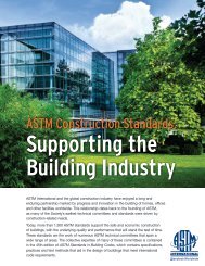 ASTM Construction Standards: Supporting the Building Industry