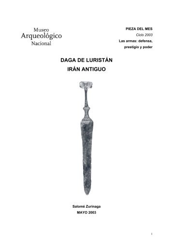 Daga Persa - Museo Arqueológico Nacional