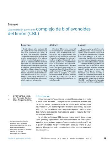 del limón (CBL) - Universidad Tecnológica de la Mixteca