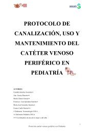 Catéter venoso periférico en Pediatría - Complejo Hospitalario ...