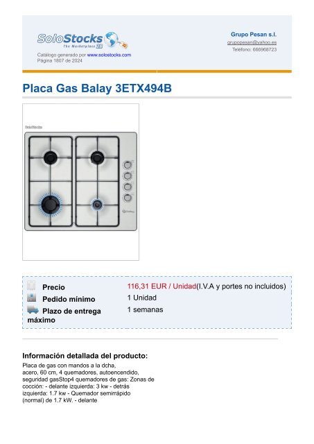 Grupo Pesan s.l.