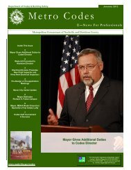 Nashville.gov - Codes - Newsletter for Professionals - January 2012