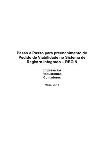 Passo a Passo para preenchimento do Pedido de ... - Jucerja