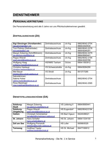 2010-03-15 telefonnummern dienstrechtliches finanzielles