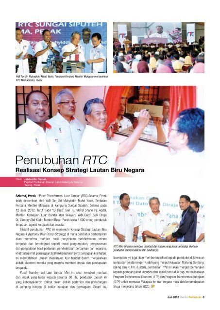 Penubuhan RTC - Jabatan Perikanan Malaysia