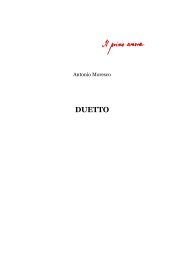 Duetto, una pièce teatrale di Antonio Moresco tratta ... - Il primo amore