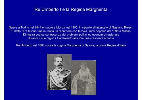 Dall'Unità d'Italia ai primi del Novecento - (quarta parte, sezione III)