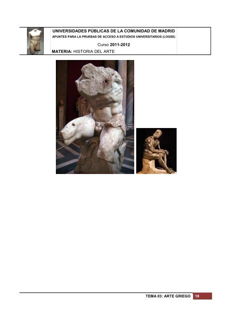 La Escultura griega. Teoría