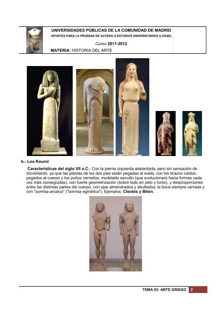 La Escultura griega. Teoría