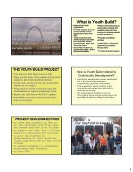What is Youth Build? - East St. Louis Action Research Project