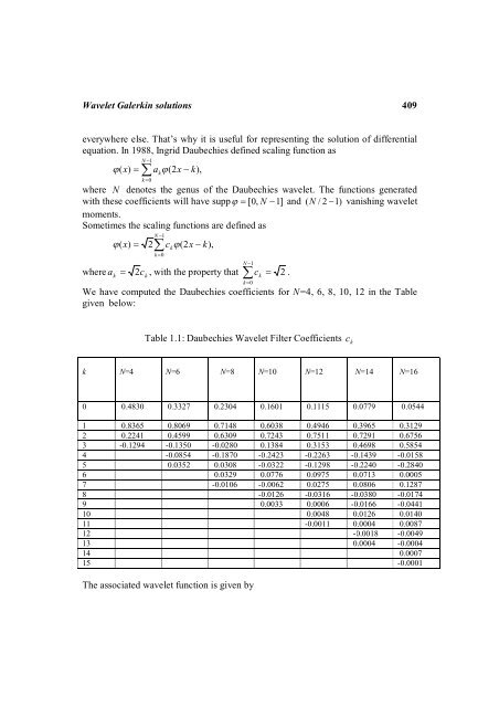 Wavelet Galerkin Solutions of Ordinary Differential Equations