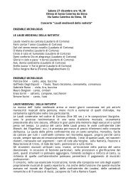 Laudi medievali della nativita - In Campania