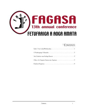 fetufaaiga a aoga amata - National Foreign Language Resource ...