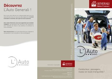 Documentation sur l'assurance L'Auto de Generali