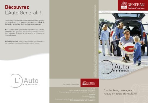 Documentation sur l'assurance L'Auto de Generali