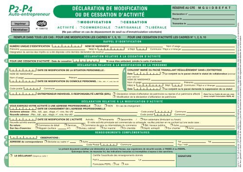 Cessation d'exercice