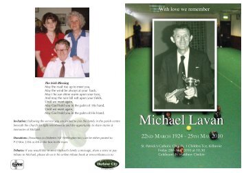 Michael Lavan - Tributes