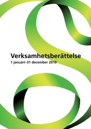 Verksamhetsberättelse 1 januari–31 december 2010