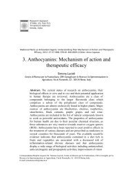 3. Anthocyanins: Mechanism of action and therapeutic efficacy