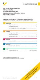 Programm Für ZFa und mitarbeiterinnen - Sylter Woche