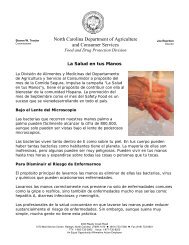 La Salud en tus Manos - Department of Agriculture & Consumer ...