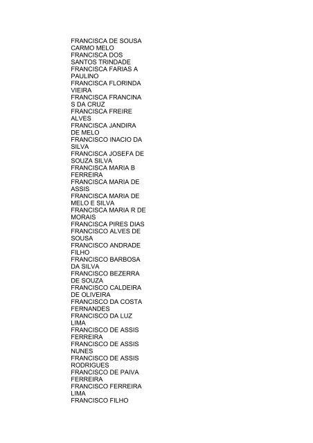 Lista geral de precatórios - TJDFT